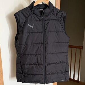 Puma Charcoal Quilted Vest like new only wore once